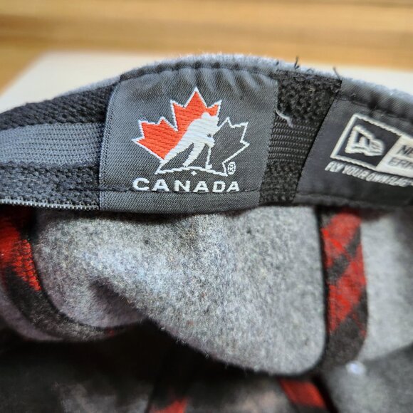 Team Canada 2015 Hat Adult Lg/XL Hockey 100th Anniversary New Era Poly Wool Warm - Picture 9 of 10